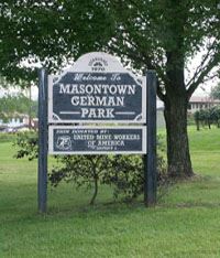 German-Masontown Park Sign September 17, 2006